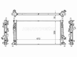 Радиатор Ford Focus 04-11 / Mazda 3 03-09 / Ford C-MAX 03-10 / Mazda Axela 03-09 / Volvo C30 06-13 /