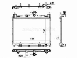 Радиатор Mazda Demio 07-14 / 2 07-15