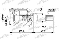 ШРУС PCV9937
