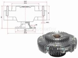 Вискомуфта TOYOTA HILUX 3VZE 94-95