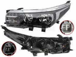 Фара Toyota Corolla (E180) 12-16 (Слева/ Галоген/ ДХО/ С электрокорректором)