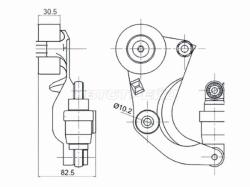 Натяжитель приводного ремня HONDA ACCORD VIII 2,0 08-/CIVIC(FD/K) 1,8 06-/CR-V III-IV 2,0 07-