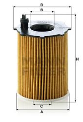 Фильтр масляный PEUGEOT/CITROEN/FORD/MAZDA/SUZUKI/VOLVO 1.4D-2.0D HU716/2X