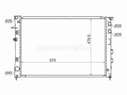 Радиатор Subaru B9 Tribeca 04-14 / Tribeca 07-14