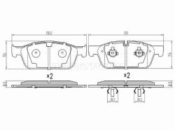 Колодки тормозные (Спереди) Mercedes-Benz M-Class 11-15 / GL-Class 09-12 / GLE 15-18 / GLS-Class 15-