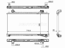 Радиатор Jaguar F-Pace 15- / Land Rover Range Rover Velar 17-21