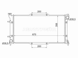 Радиатор Subaru Legacy 93-98