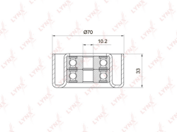 Ролик ремня приводного TOYOTA Camry(V40) 2.4 06> PB-5032