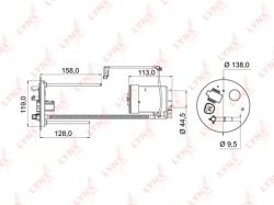 Фильтр топливный MITSUBISHI Lancer(CY/CX) 1.5-2.0 08> LF-972M