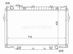 Радиатор Toyota Land Cruiser (J80) 89-97