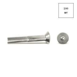 Винт М 8х20 потайн.гол. DIN 7991 A2 100шт FORTLUFT sts015892
