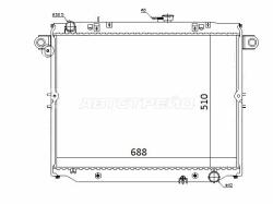 Радиатор Toyota Land Cruiser (J100) 98-07 / Land Cruiser Cygnus 98-07