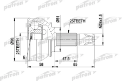 ШРУС PCV1258