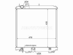 Радиатор Toyota Dyna 99-11 / ToyoAce 99-16