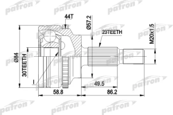 ШРУС PCV1542