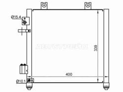 Радиатор кондиционера Opel Agila 00-07 / Suzuki Wagon R 98-08 / Wagon R Solio 00-02 / Wagon R Wide 9