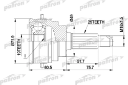 ШРУС PCV1365