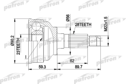 ШРУС PCV1268