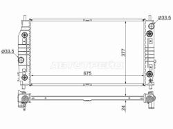 Радиатор Chrysler 300M 98-04 / Concorde 98-01 / Lhs 98-01 / Dodge Interpid 98-04
