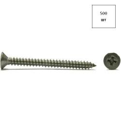 Саморез 4,2х38 с потайн.гол. DIN 7982 A2 500шт FORTLUFT sts021082