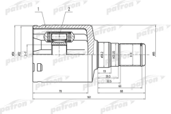 ШРУС PCV1492