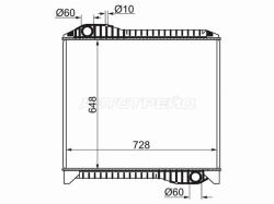 Радиатор Hino Dolphin Profia 92-00