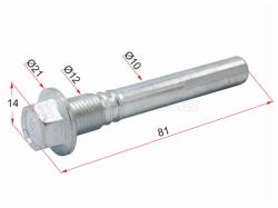 Направляющая суппорта RR MITSUBISHI LANCER X/ASX/CIT C-CROSSER/PEUGEOT 4007