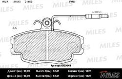 E100048 Колодки тормозные RENAULT LOGAN 04-/SANDERO 08-/CLIO 91- пер. с дат.SemiMetallic