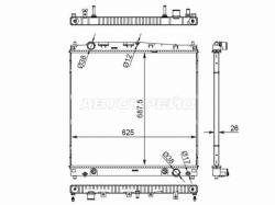 Радиатор Toyota Hiace 19-