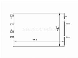 Радиатор кондиционера Ford Transit 14-20 / Transit Custom 13-19