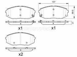 Колодки тормозные (Спереди) Hyundai Staria 21-