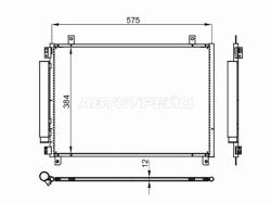 Радиатор кондиционера Suzuki Baleno 16-22