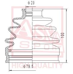 Шрус наружный 23x50x25 MITSUBISHI MITSUBISHI : GALANT ( E1A) ETERNA CHARIOT MIRAGE LANCER TREDIA COL mt-05