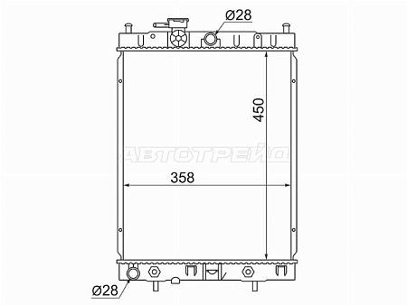 Радиатор Nissan Cube 98-00