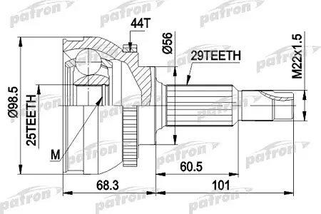 ШРУС PCV1600