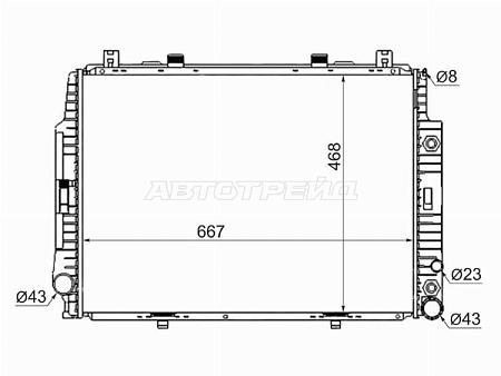 Радиатор Mercedes-Benz S-Class 91-99