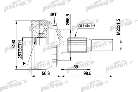 ШРУС PCV1133