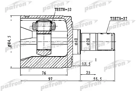 ШРУС PCV1022