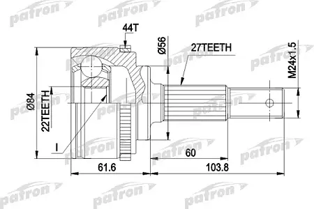 ШРУС PCV1348