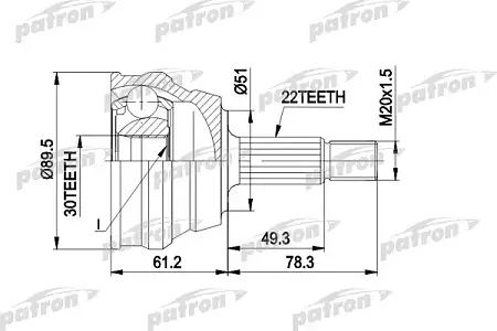 ШРУС PCV1050