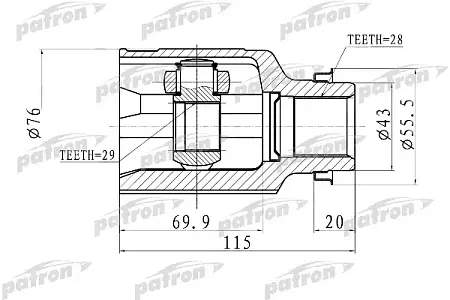 ШРУС PCV1011