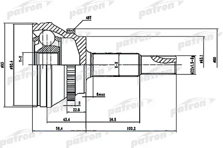 ШРУС PCV1559