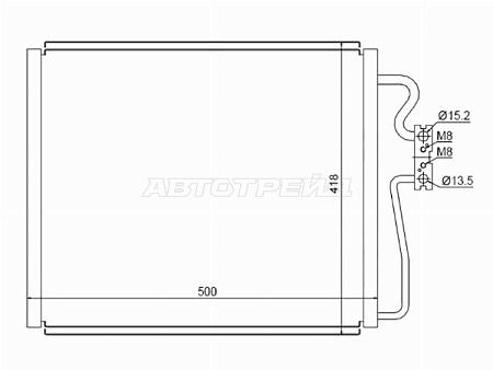 Радиатор кондиционера BMW 7-Series 94-01