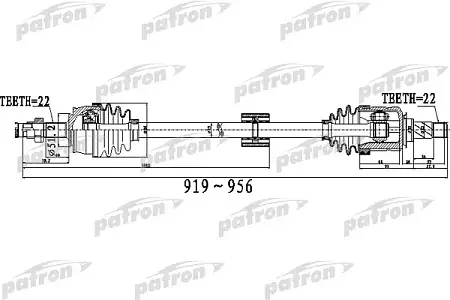 PDS0527 Полуось