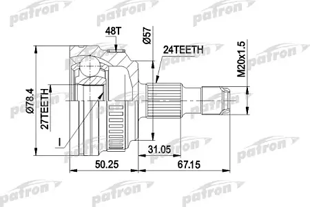 ШРУС PCV1434