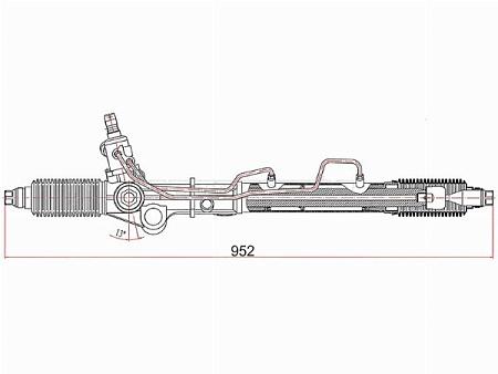 Рейка рулевая Toyota Land Cruiser Prado 96-02 LHD