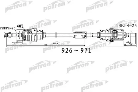 PDS0520 Полуось