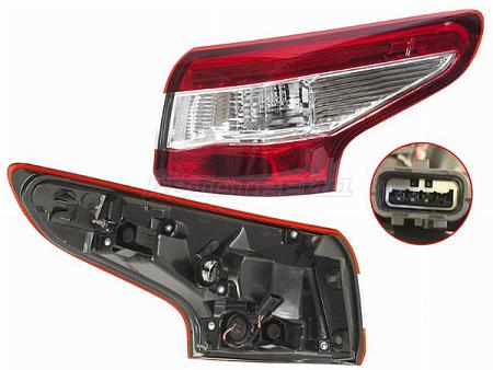 Фонарь задний Nissan Qashqai 13-19 (Справа)