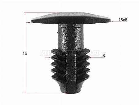 Клипса фиксатор HYUIDAI/KIA (1 шт.)