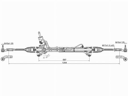 Рейка рулевая MAZDA 3 03-06 (ЭГУР) LHD